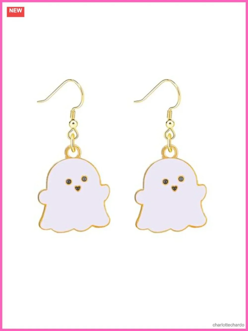 Ghost Earrings Women Cute Funny Kawaii Drop Dangle Zinc Jewelry